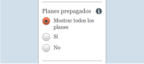 Paso 9: Seleccione para ver los planes prepagos